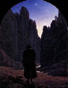 Carl Gustav Carus Pilgrim in a Rocky Valley oil painting picture wholesale